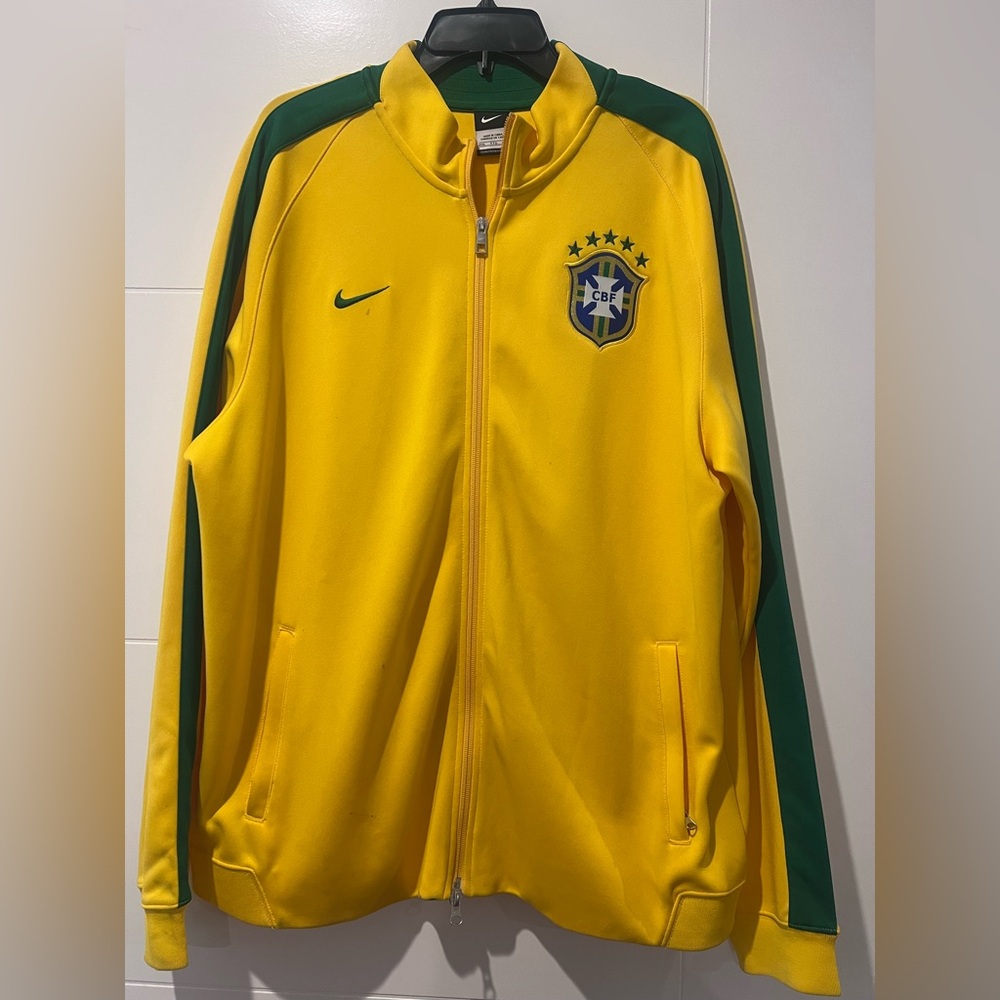 Nike Yellow and Green Men's Jacket
